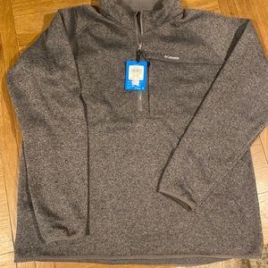 NWT Mens Columbia half zip sweatshirt